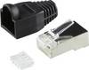 LogiLink MP0022 RJ45-kontaktdon CAT 6, skärmad MP0022 Kontakt hane rak Poler: 8P8C Antal poler (RJ) 8P8C Svart 100 st