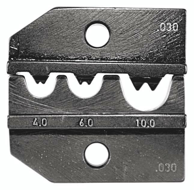 Rennsteig Werkzeuge "Rennsteig Werkzeuge" 624 030 3 0 Crimpinsats Oisolerad kabelsko, Oisolerat kontaktdon 4 till 10 mm² Passar märke Rennsteig Werkzeuge PEW 12