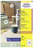 Avery-Zweckform L3416-100 Universaletiketter Ø 60 mm Papper Vit 1200 st Permanent Bläckstråleskrivare, Laser, Laser, färg, Kopiator, Färgkopiator, Färglaserskrivare