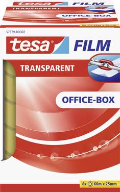 tesa OFFICE-BOX 57379-00002-01 tesafilm  Transparent (L x B) 66 m x 25 mm 6 st