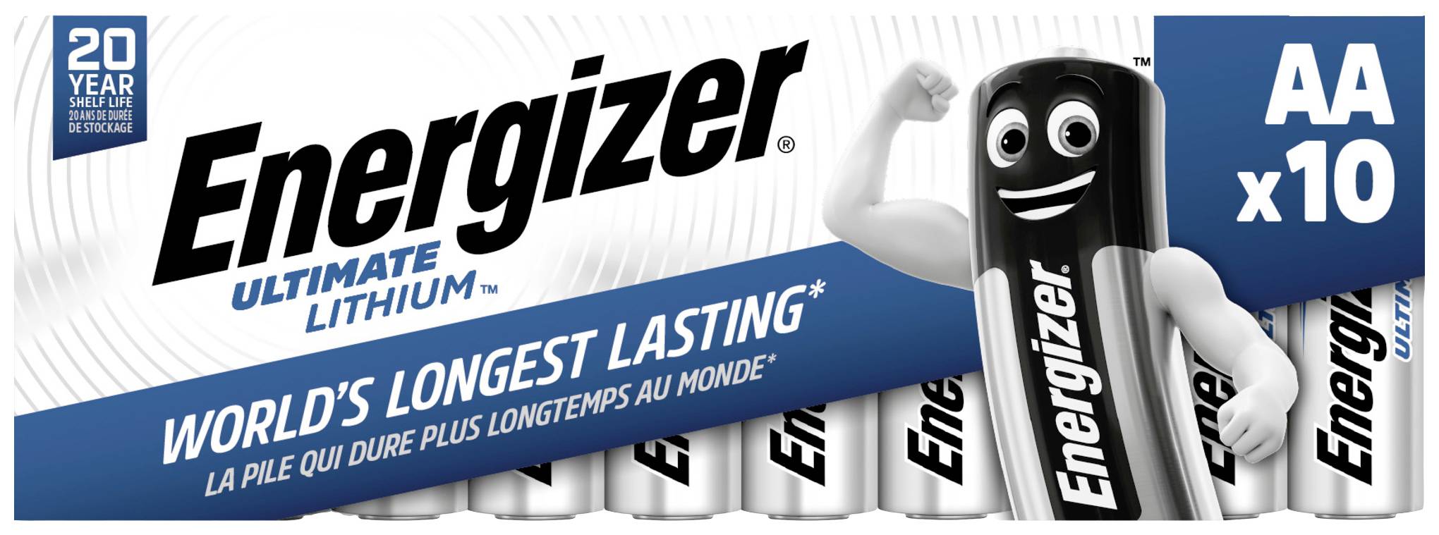Energizer Ultimate Lithium<br>AA x 10<br>Världens längst hållande