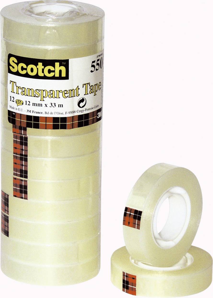 Scotch 5501233 5501233 Tejp Scotch® 550 Transparent (L x B) 33 m x 12 mm 12 st-3