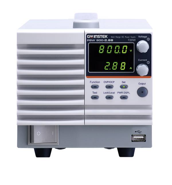 GW Instek PSW 800-2.88 Laboratorieaggregat, justerbar  0 - 800 V/DC 0 - 2.88 A 720 W   Antal utgångar 1 x
