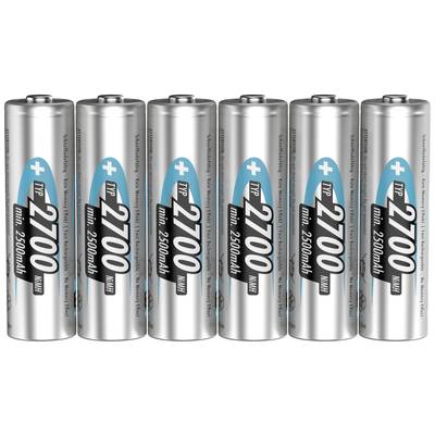 Ansmann 4+2 HR06 Laddbart batteri AA (R6) NiMH 2700 mAh 1.2 V 6 st