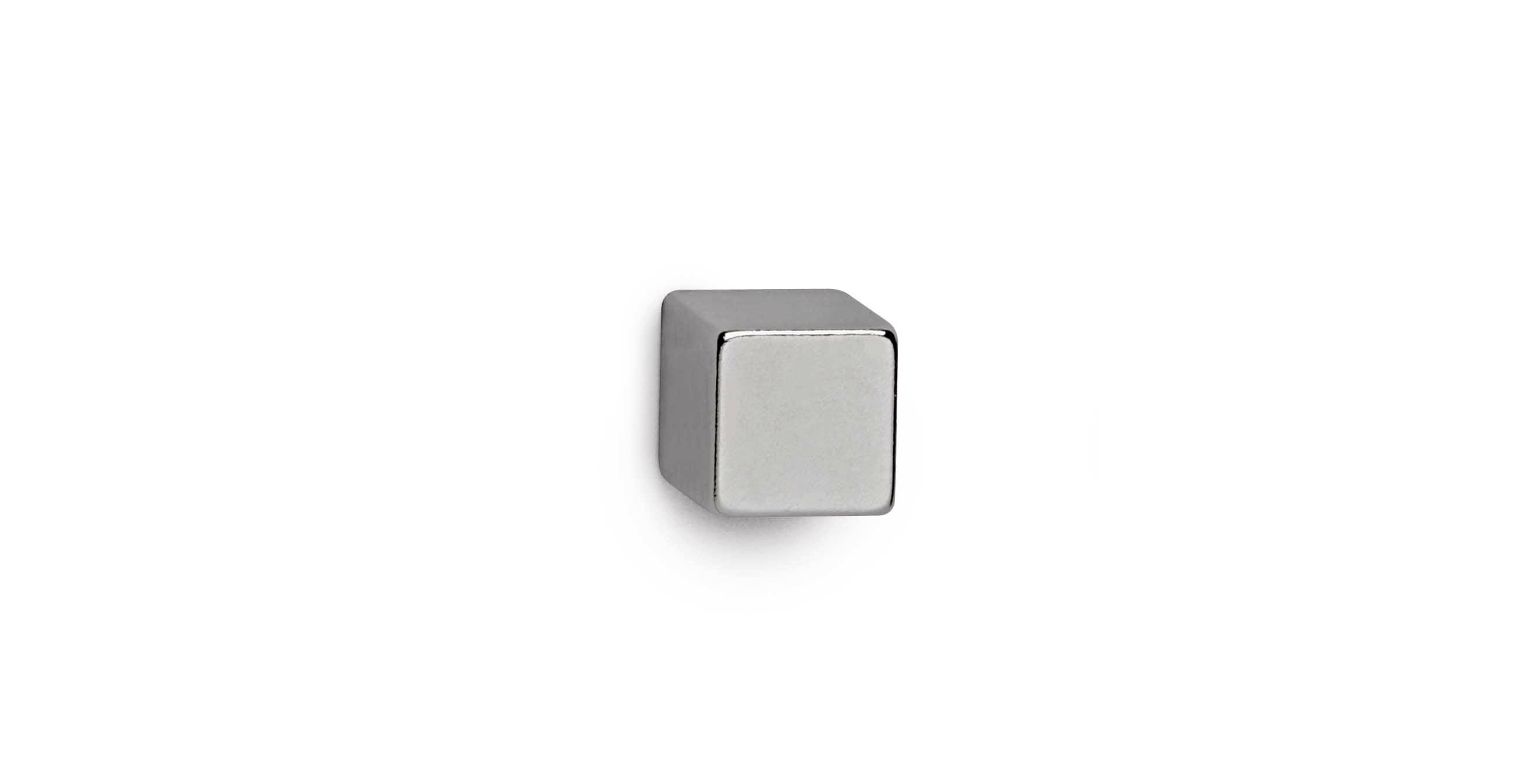 Maul Neodymmagnet MAUL (B x H x D) 10 x 10 x 10 mm Tärning Silver 4 st 6169296