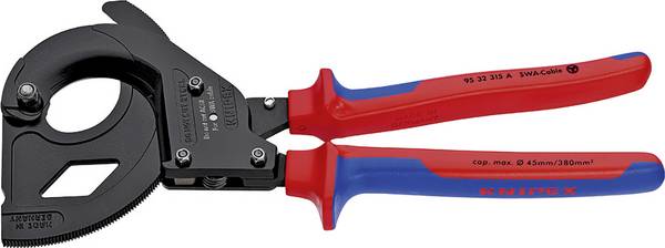 Knipex  95 32 315 A Kabelavbitare med spärr Lämplig för stålarmerad kabel 45 mm  380 mm²