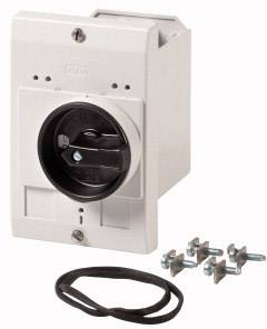 Eaton E-PKZ0-G 072907 Tomt hus Inbyggnad, med vridomkopplare (L x B x H) 80 x 85 x 129 mm Grå, Svart 1 st