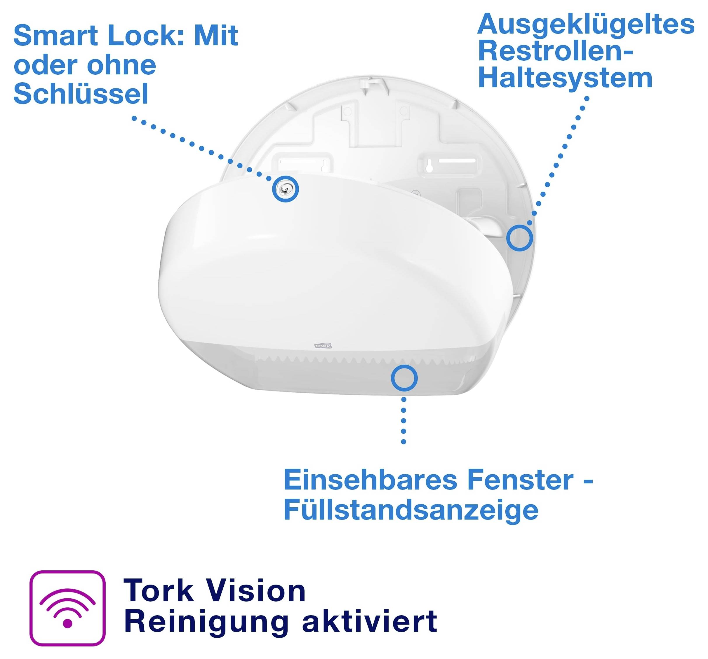 TORK Toalettpappersdispenser Jumbo 554000 1 st-1