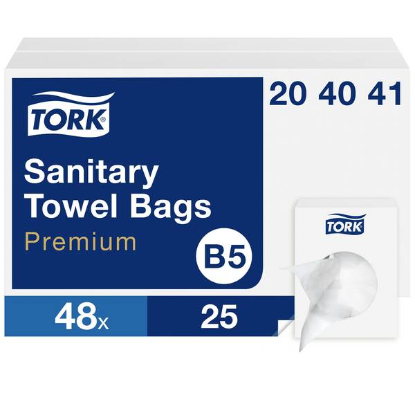 TORK  204041 Hygienpåse     Vit  1200 st