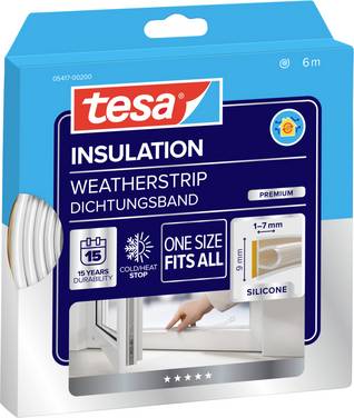 tesa PREMIUM FLEXIBLE 05417-00200-02 Förseglingstejp tesamoll®  Transparent (L x B) 6 m x 9 mm 1 st