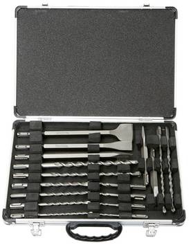 Makita  D-42444  Borrhammar-set 17 delar 5 mm, 6 mm, 8 mm, 10 mm, 12 mm, 14 mm  SDS-Plus 1 set