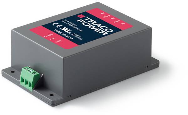 TracoPower TMDC 60-2412 DC/DC-omvandlar-modul 24 V/DC 12 V/DC 5 A 60 W Antal utgångar: 1 x Innehåll 1 st