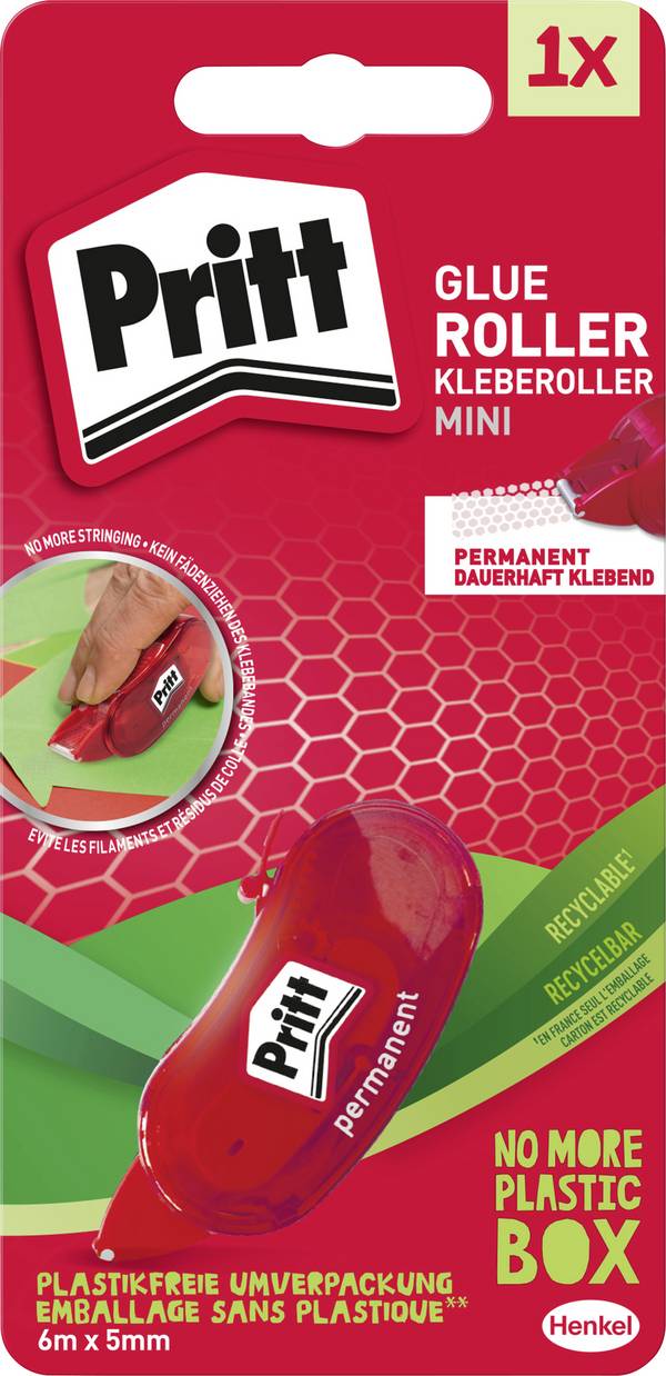 Pritt Justeringstejp Mini permanent 6 mm 6 m Permanent Återpåfyllningsbar: Nej ZMGPB 1 st