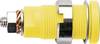 Schützinger SEB 6445 Ni / GNGE Säkerhets Labhylsa Hona inbyggd vertikal Stift-Ø: 4 mm Grön, Gul 1 st