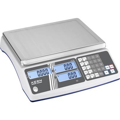 Kern RIB 6K-3M Väskvåg Vägningsområde 6 kg Läsbarhet 1 g, 2 g via nätadapter Flerfärgad
