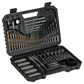 Bosch Accessories 2607017367 V-LINE 103 delar Borr- & bitssats Trä, Metall, Plast, Plexiglas, Murverk, Sten 1.5 mm, 2 mm, 2.5 mm, 3 mm, 3.2 mm, 3.5 mm, 4 mm, 4.5 mm, 4.8 mm, 5 mm, 5.5 mm, 6 mm, 7 mm, 8 mm, 10 mm