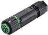 Wieland Electric 46.031.4555.7 Rundkontakt Koppling rak Totalt antal poler: 2 + PE Serie (rundkontakt): RST® MINI 1 st