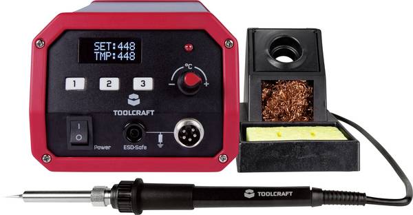 TOOLCRAFT ST-80D Lödstation digital 80 W 150 - 450 °C inkl. Lödspets