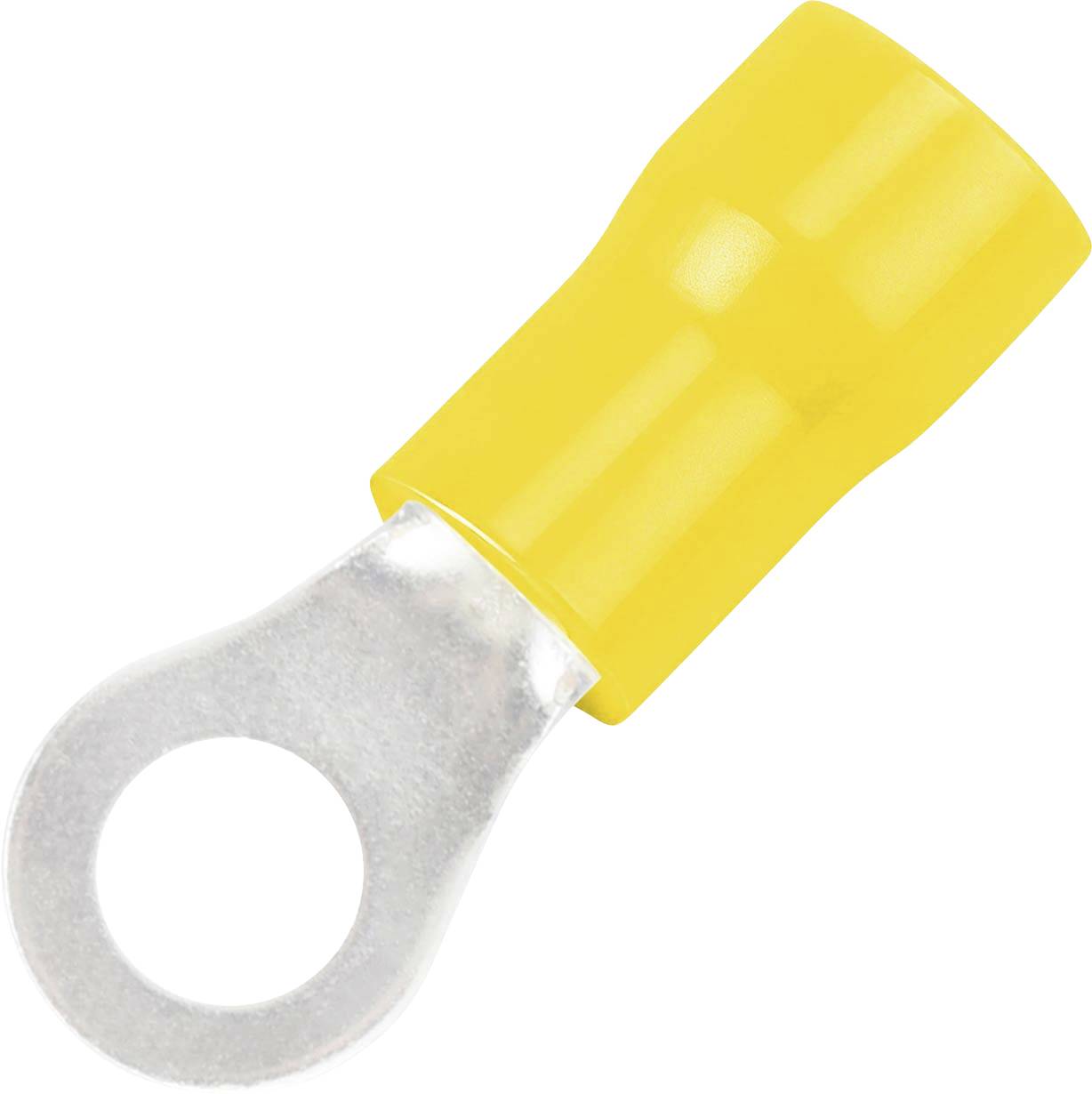 TRU COMPONENTS 746621 Ringkabelsko Tvärsnitt (max.)=6 mm² Hål-Ø=5.3 mm Delisolerad Gul 50 st