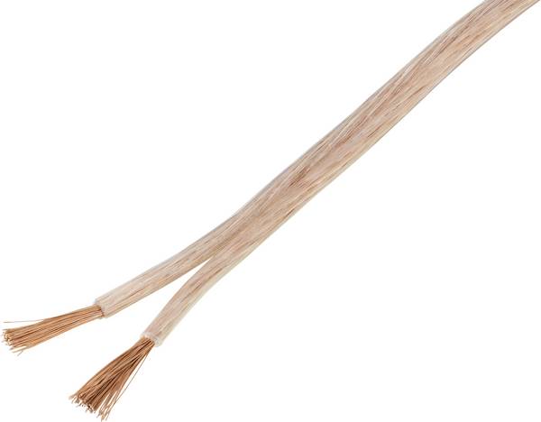 TRU COMPONENTS 1567141 Högtalarkabel 2 x 2.5 mm² Transparent 20 m