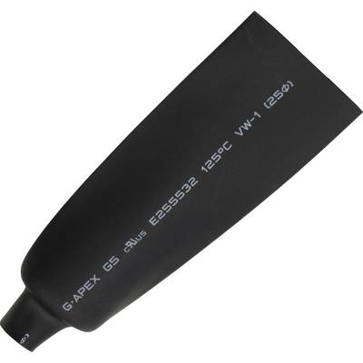TRU COMPONENTS 1570158 Krympslang utan lim Svart 25 mm 12.50 mm Krympförhållande:2:1 5 m