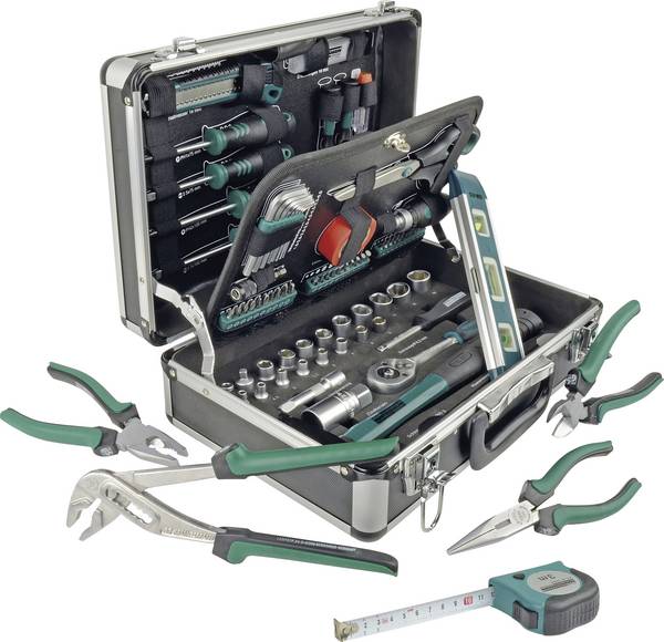 Brüder Mannesmann M29067 M29067 Hantverkare Verktygsväska med utrustning 90 delar (L x B x H) 370 x 135 x 265 mm