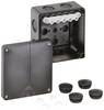 Spelsberg Abox-i 060-6²/sw Kopplingsdosa (L x B x H) 110 x 110 x 67 mm Svart IP65 1 st