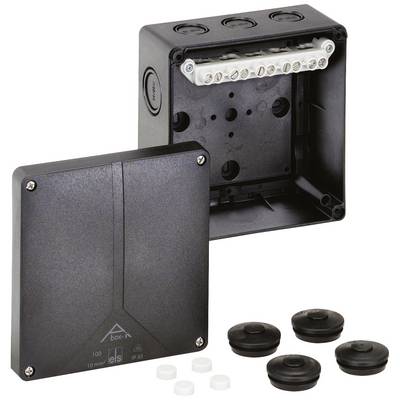 Spelsberg Abox-i 100-10²/sw Kopplingsdosa (L x B x H) 140 x 140 x 79 mm Svart IP65 1 st-0