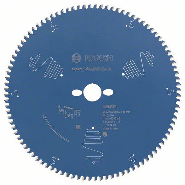 Bosch Accessories Expert for Aluminium 2608644114 Cirkelsågblad 300 x 30 x 2 mm Antal tänder (per tum): 96 1 st