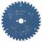 Ett blått Bosch-sågblad för träarbeten, med 36 tänder, diameter 165 mm, borrning 20 mm, lämpligt för upp till 11 500 varv/min.