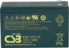 CSB Battery EVX 1272 Blybatteri 12 V 7.2 Ah Bly AGM (B x H x D) 151 x 99 x 65 mm Stickkontakt 6.35 mm Urladdningssäkra, Underhållsfri, Låg självurladdning