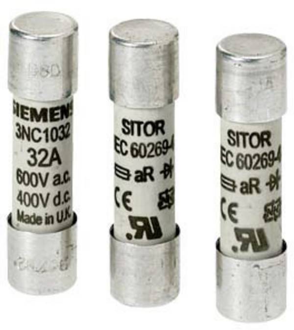Siemens 3NC10060MK Cylindersäkringsinsats Passar till Säkring 10,3 X 38 mm 6 A 690 V 1 st