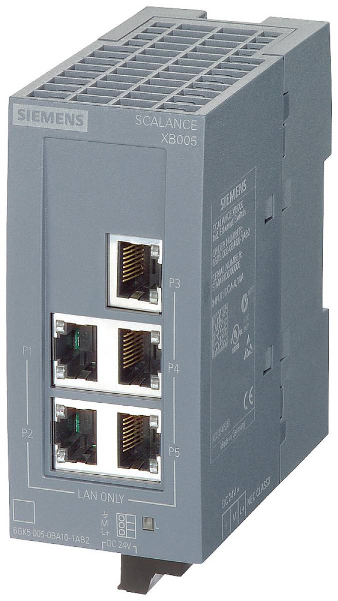Siemens 6GK50050GA101AB2 6GK5005-0GA10-1AB2 Industrial Ethernet Switch 10 / 100 / 1000 MBit/s