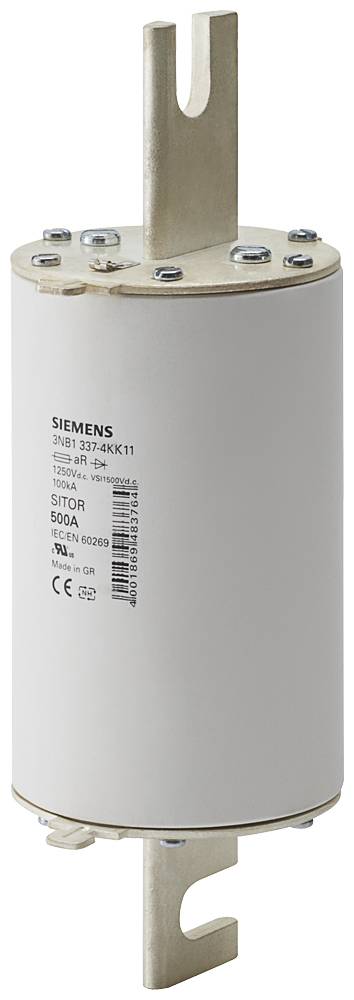 Siemens 3NB13374KK11 Säkringsinsats Säkringsstorlek = 3L 500 A 2 st