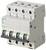 Avbildad är en trepolig effektbrytare märkt 'SIEMENS', dimensionerad för 400V och 16A.