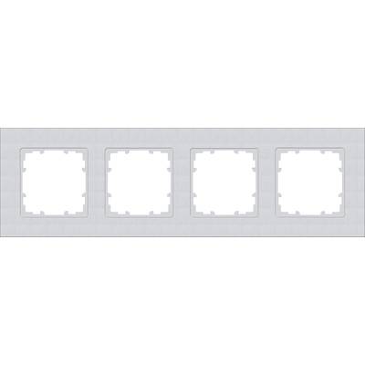 Siemens Inomhus strömställare 4x Täckram Delta Aluminium (metallic) 5TG11141 1 st