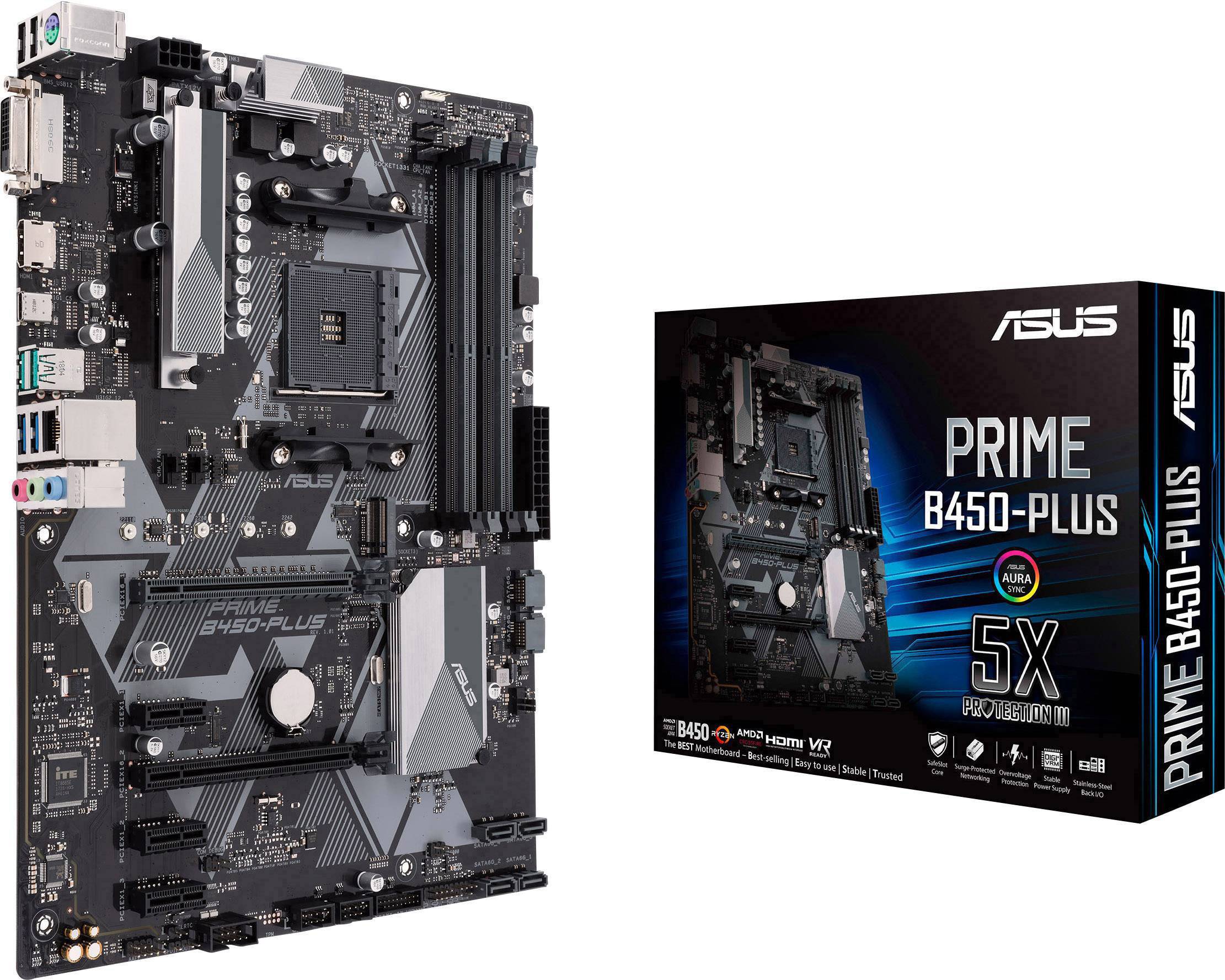 Asus prime b450 plus не запускается