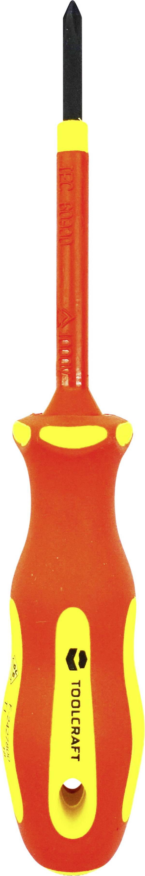 TOOLCRAFT PH0 TO-5345748 VDE, Elektronik och finmekanik, Verkstad Stjärnskruvmejsel PH 0 Klinglängd: 60 mm