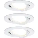Paulmann 93485 Nova Inbyggnadsbelysning Set 3 st LED LED 18 W Matt vit