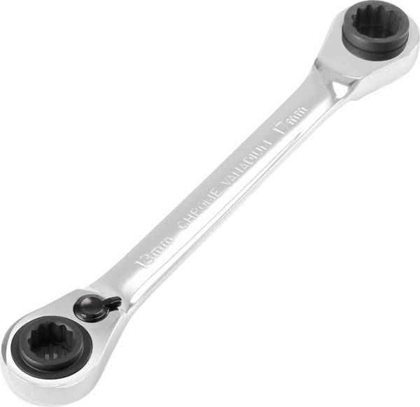 TOOLCRAFT TO-5355795 Dubbel spärrnyckel set Nyckelvidd (Metrisk) (för titel) 10 - 19 mm