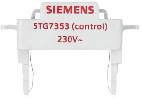 Illustration av en Siemens 5TG7353-enhet. Den visar texten 'SIEMENS 5TG7353 (kontroll) 230V~'.