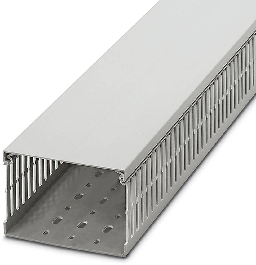 Phoenix Contact 3240366 Kanal för kabeldragning Elektronikinstallationskanal (L x B x H) 2 m x 120 mm x 80 mm 8 st Grå