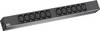 Bachmann 333.408 19 tum Nätverksskåp-förgreningsdosa 1 U IEC C13 10A Svart, Aluminiumsilver