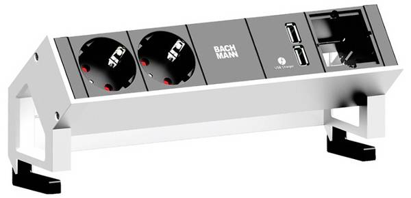 Bachmann 902.228 Förgreningsdosa utan brytare  Vit Skyddskontakt