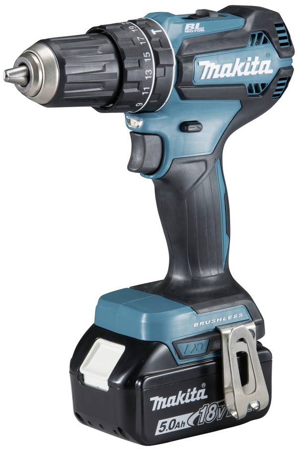 Makita DHP485RTJ  2-växel-Slagborrmaskin batteri  inkl. 2x batterier, inkl. laddare, inkl. väska