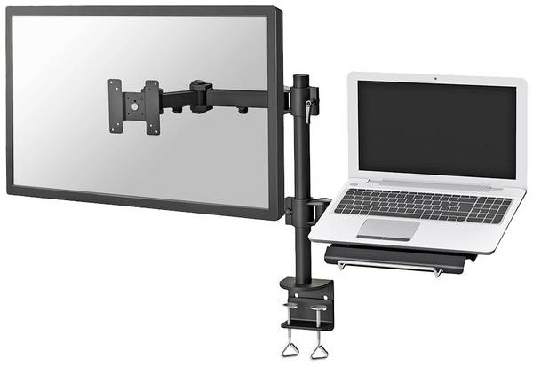 <br>  Neomounts<br>  FPMA-D960NOTEBOOK<br>  <br>  Monitor bordsfäste<br>  1 Skärm(ar)<br>  25,4 cm (10") - 68,6 cm (27")<br>  Svart<br>  Justerbar i höjd, Notebook-förvaring, Tiltbar, Svängbar<br>