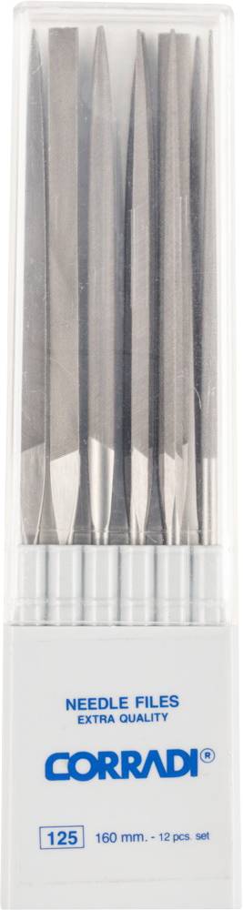 PFERD TOOLS 12325163 CORRAMI nålfilset schweiziskt slag 1 i plastlåda 160 mm 1 st