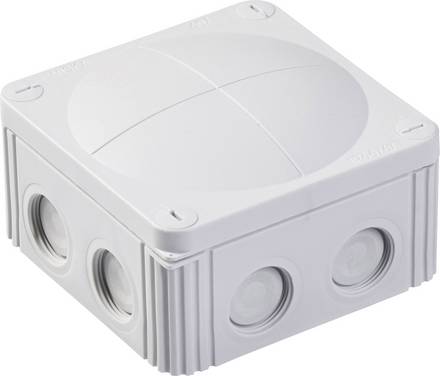 Wiska COMBI 607/5 Avgreningsbox (L x B x H) 110 x 110 x 66 mm Ljusgrå IP66/IP67 1 st