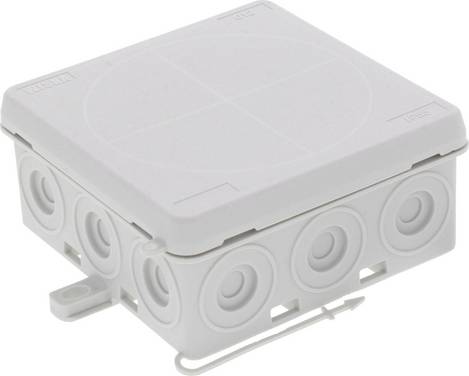 Wiska KA 012 LG Avgreningsbox (L x B x H) 86 x 86 x 41 mm Grå-vit (RAL 7035) IP55 1 st