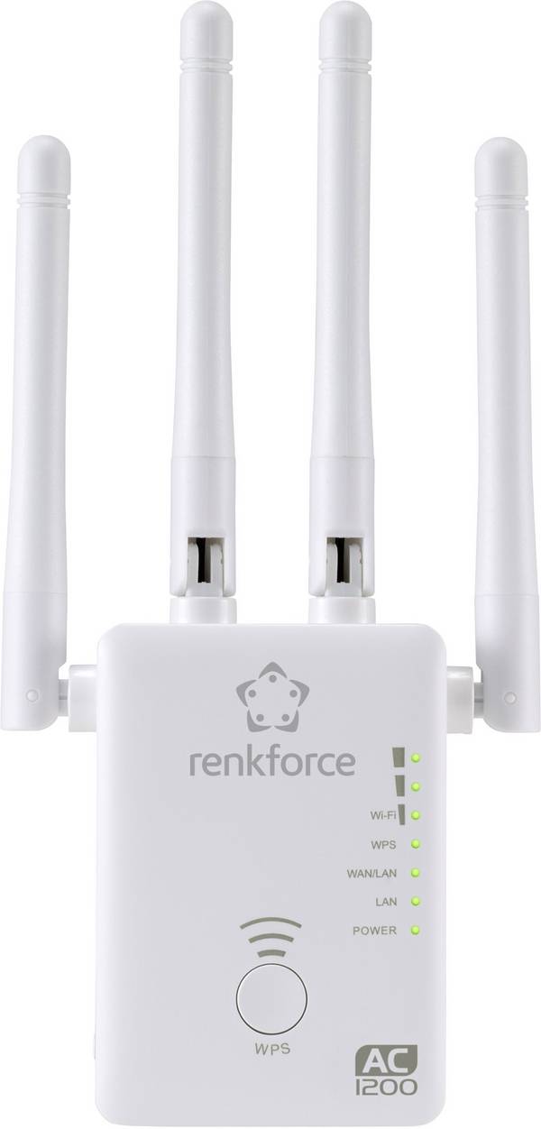 Renkforce WiFi Repeater WS-WN575A3 Dual Band AC1200 RF-3804172